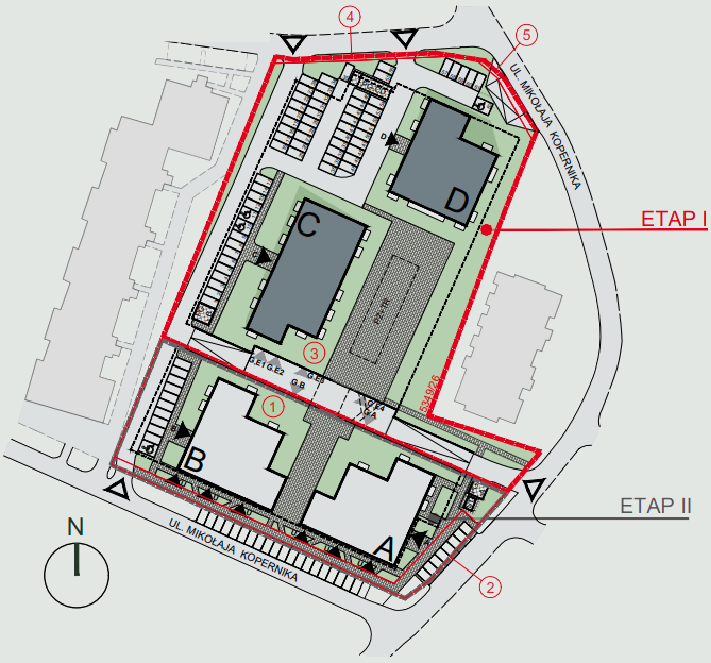 Plan Osiedla Apartamementy Kopernika Tychy